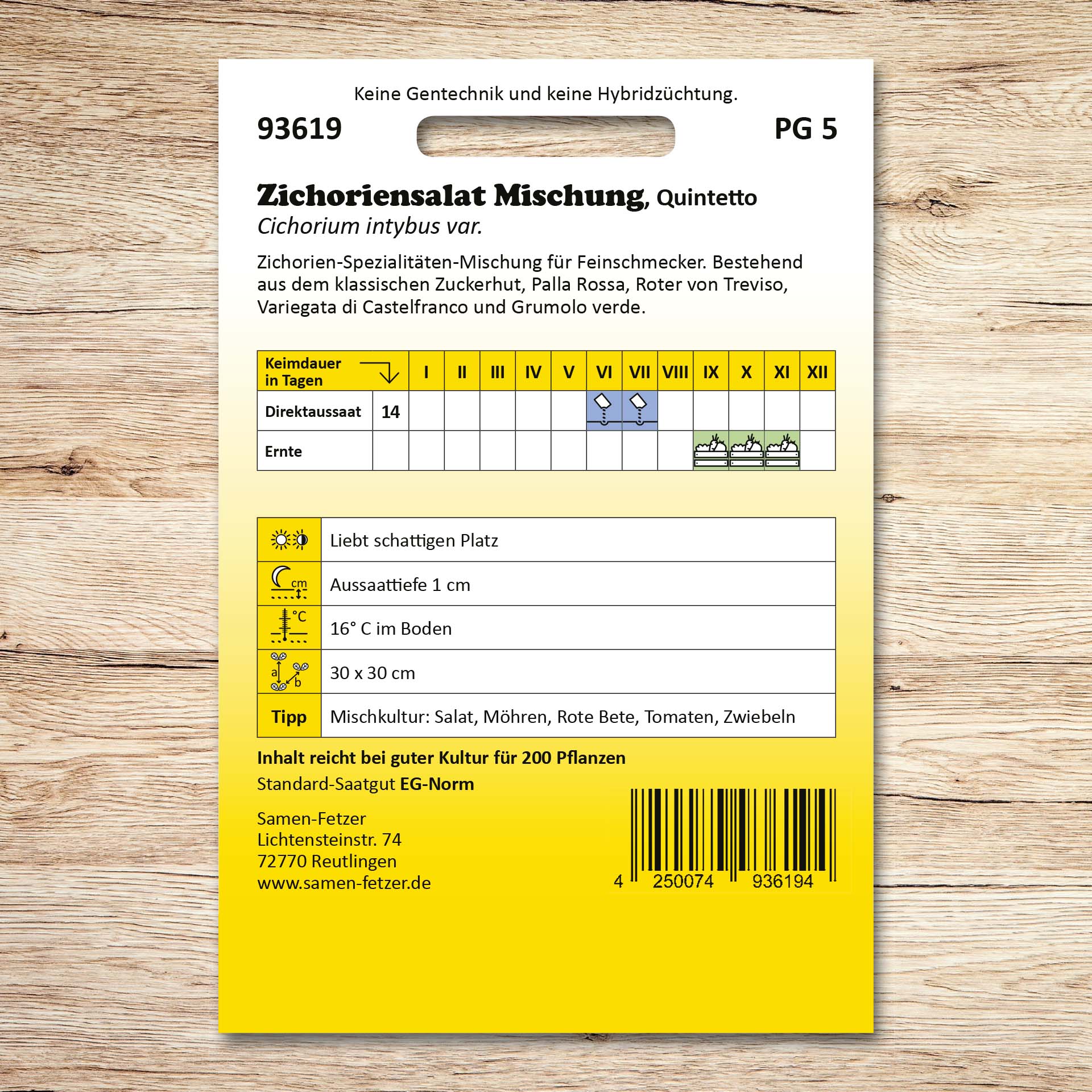 Zichoriensalat Quintetto Mischung