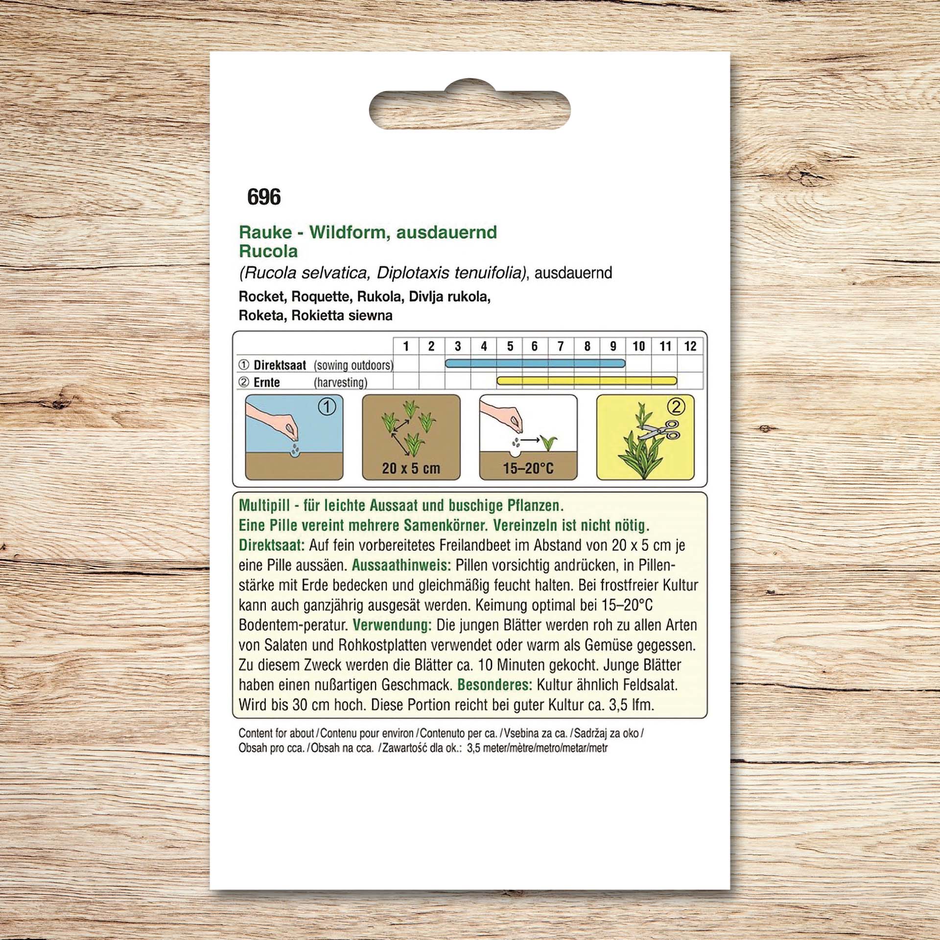 Rucola (Multipillen) Rauke-Wildform