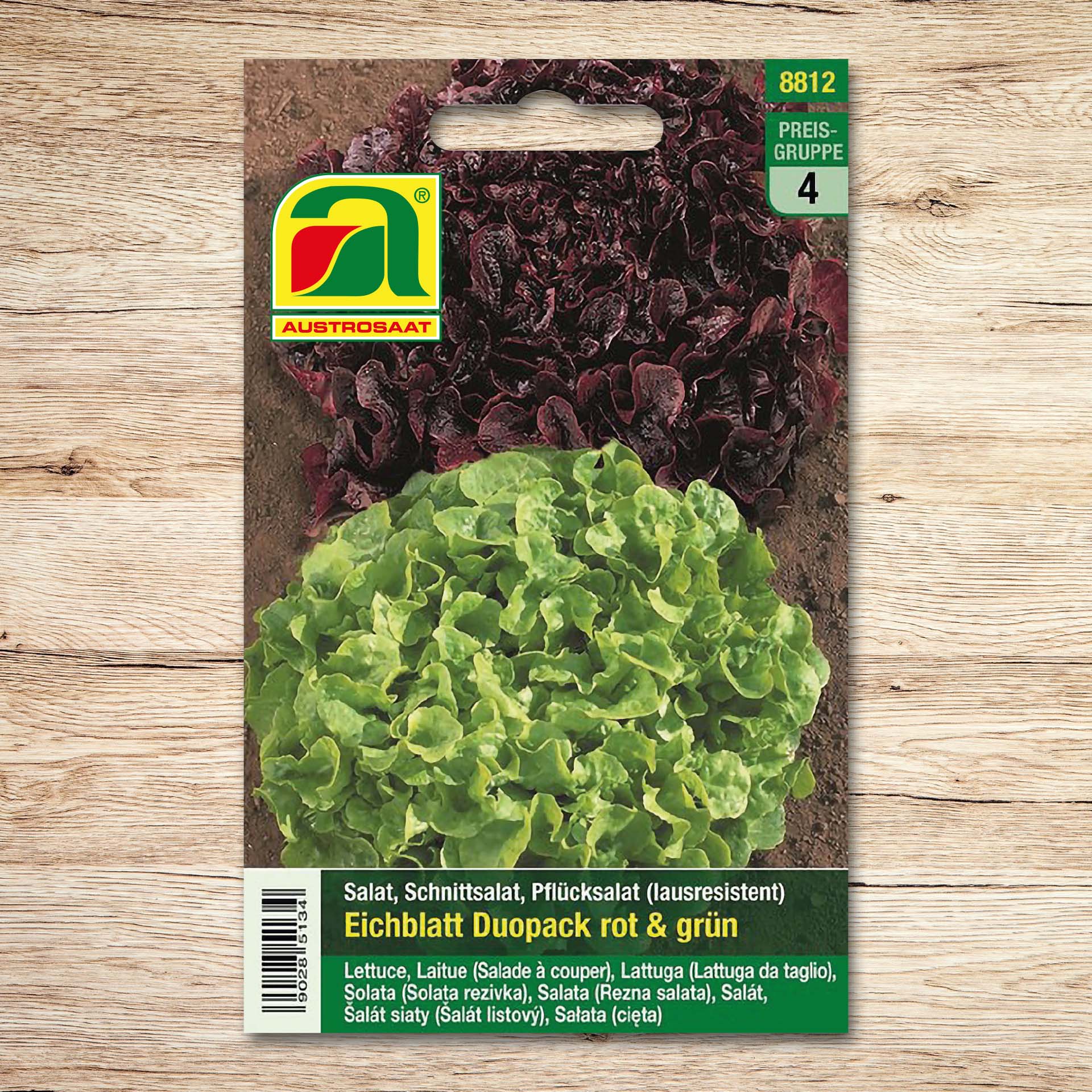 Eichblattsalat Duopack rot und grün
