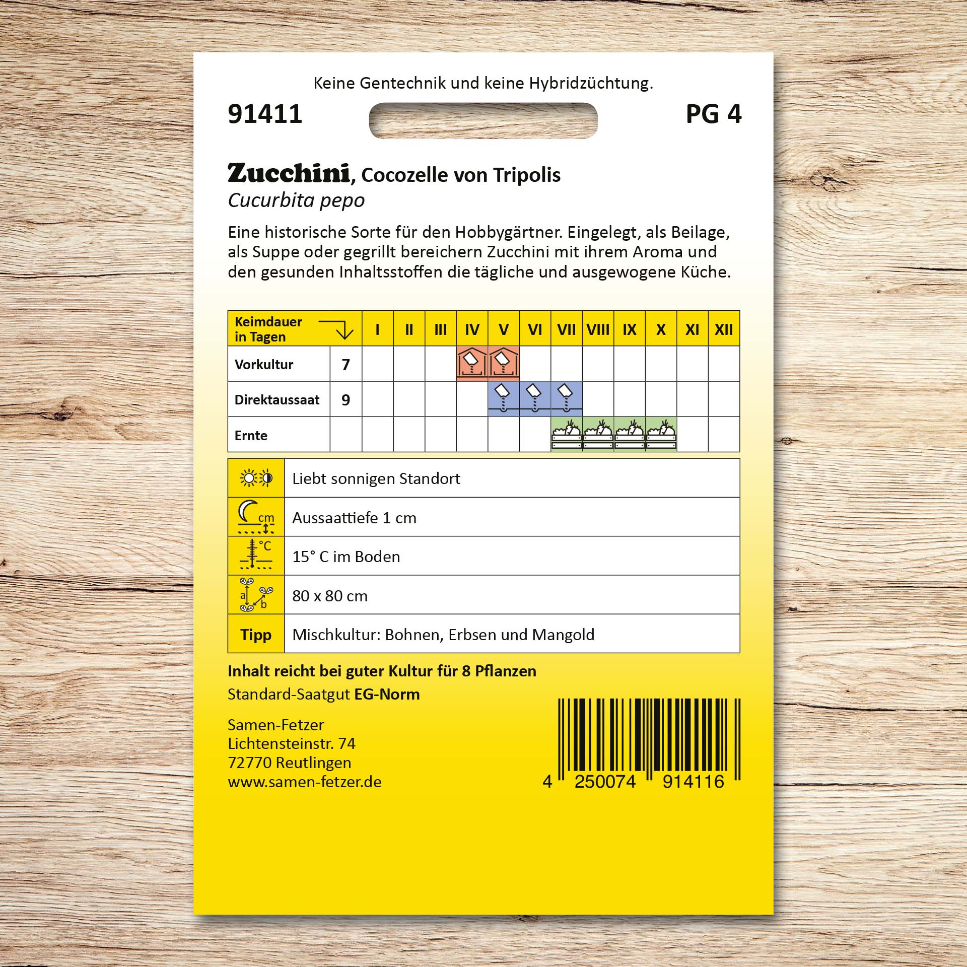 Zucchini Cocozelle von Tripolis