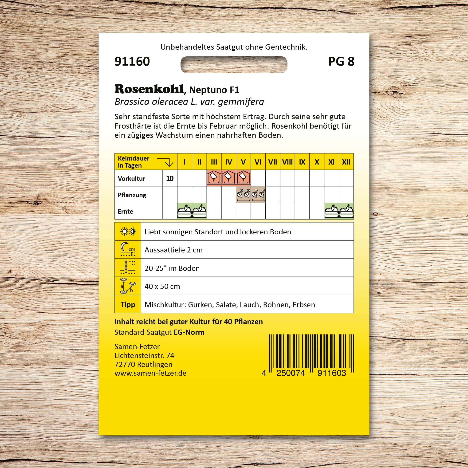 Rosenkohl (Bio) Neptuno F1