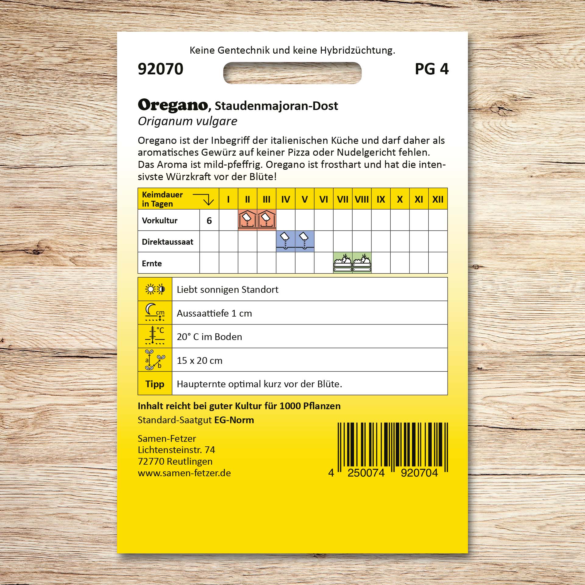 Oregano Staudenmajoran-Dost
