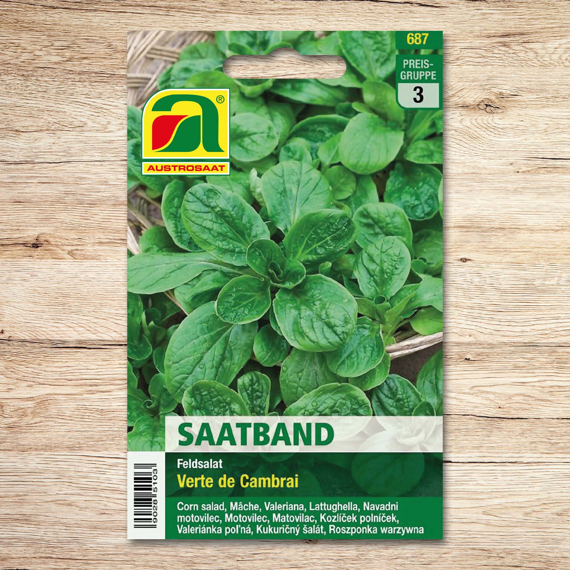 Saatband Feldsalat  Verte de Cambrai