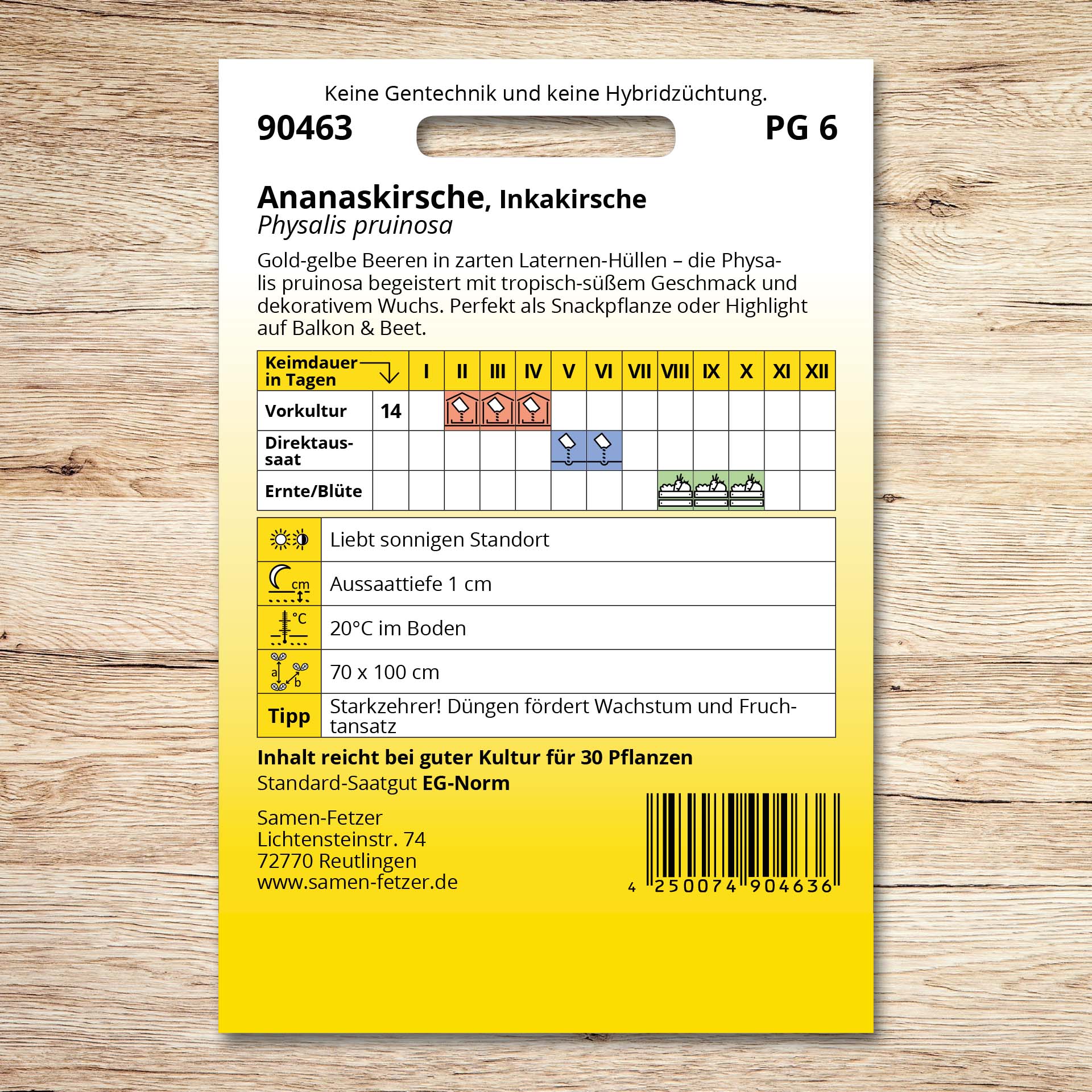 Ananaskirsche Inkakirsche