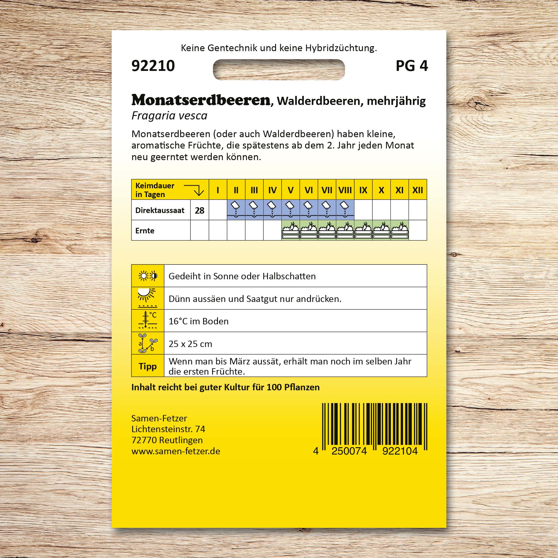 Monatserdbeeren Walderdbeeren