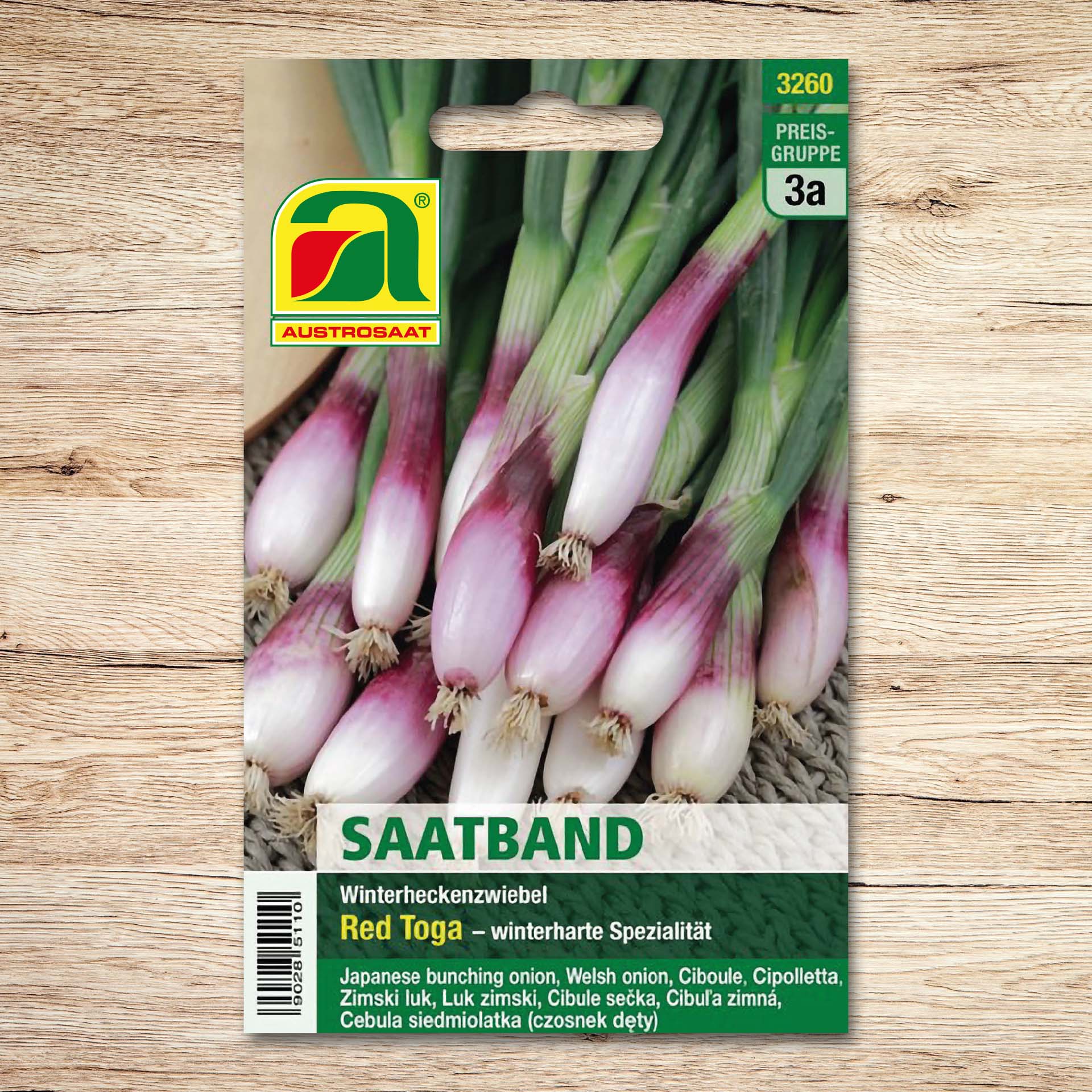 Saatband Winterheckenzwiebeln Red Toga