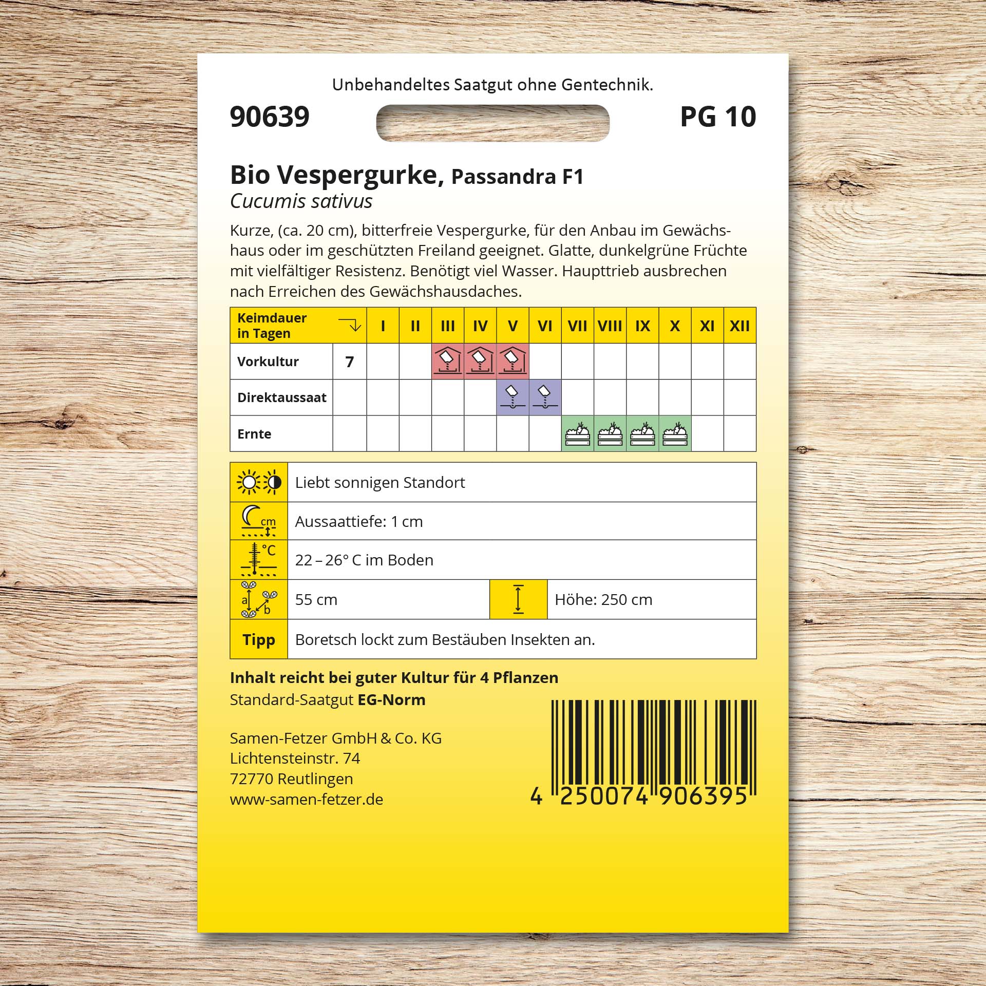 Vespergurken (Bio) Passandra F1