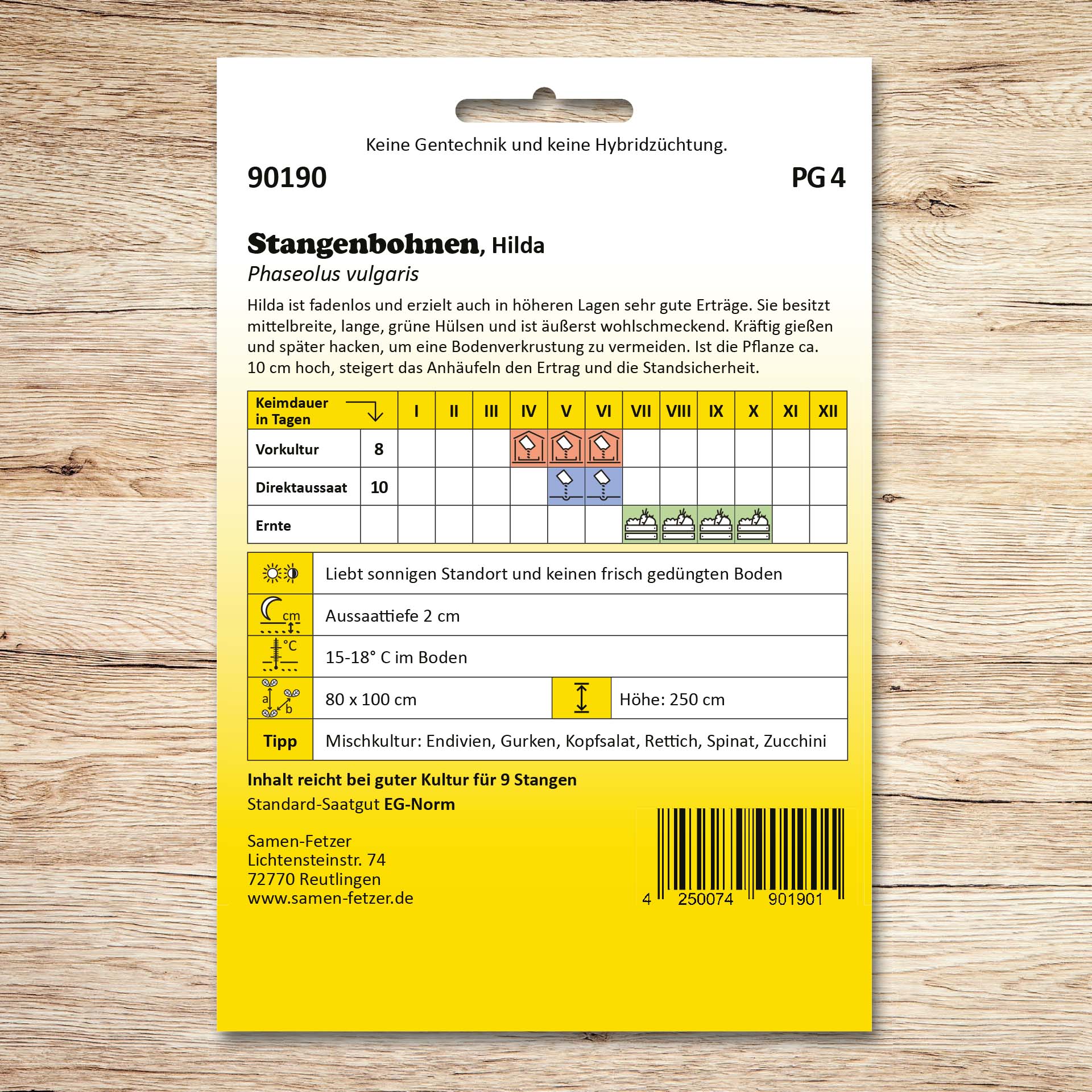 Stangenbohnen Hilda