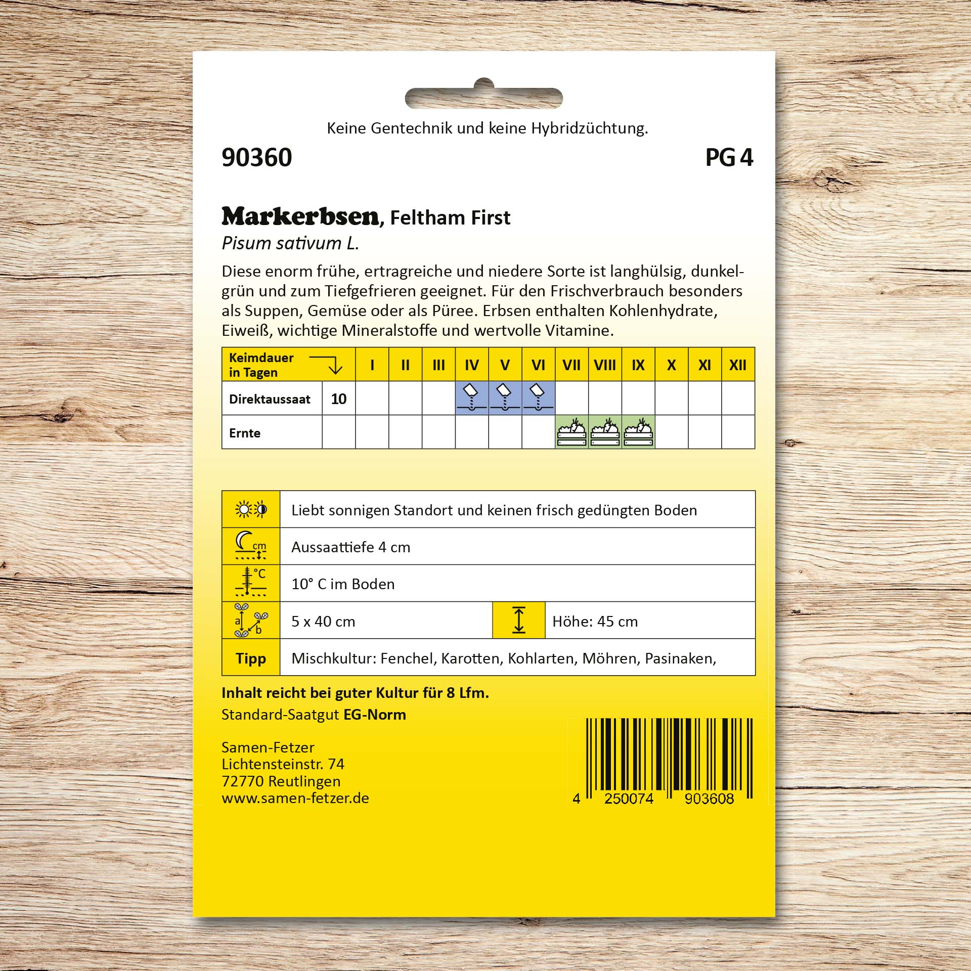 Markerbsen Feltham First