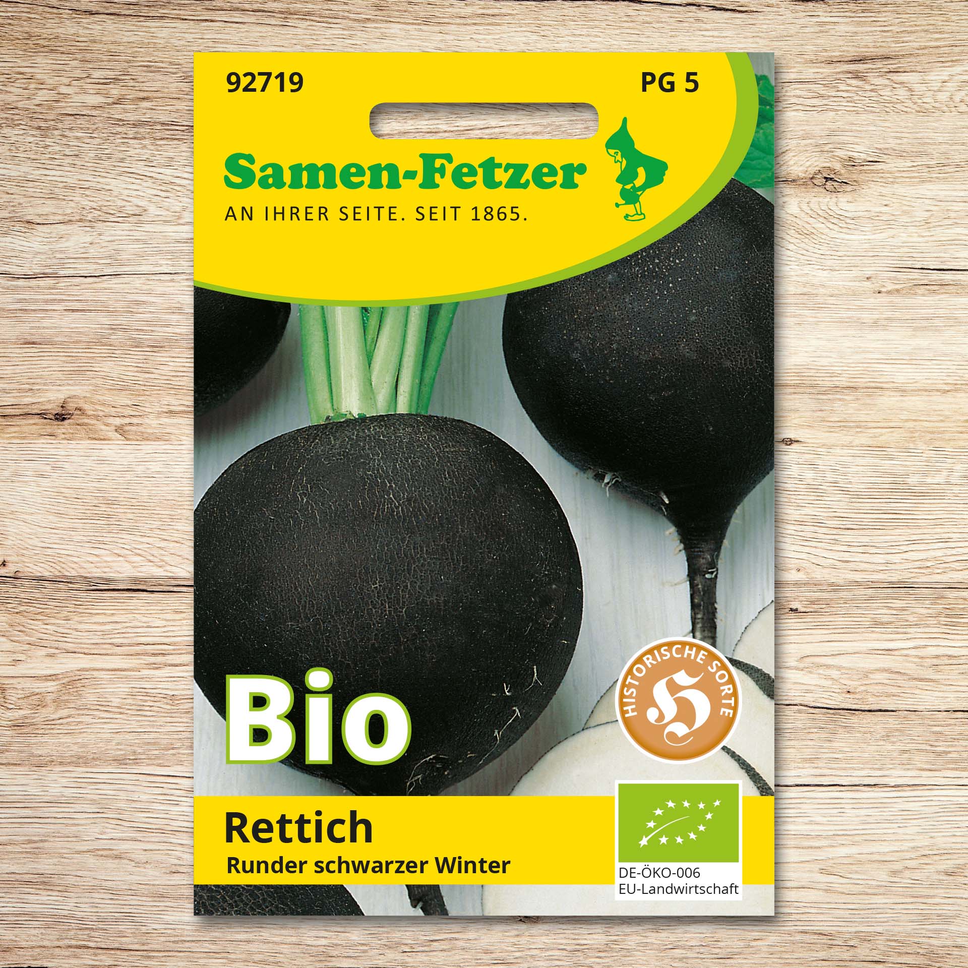 Rettich (Bio) Runder Schwarzer