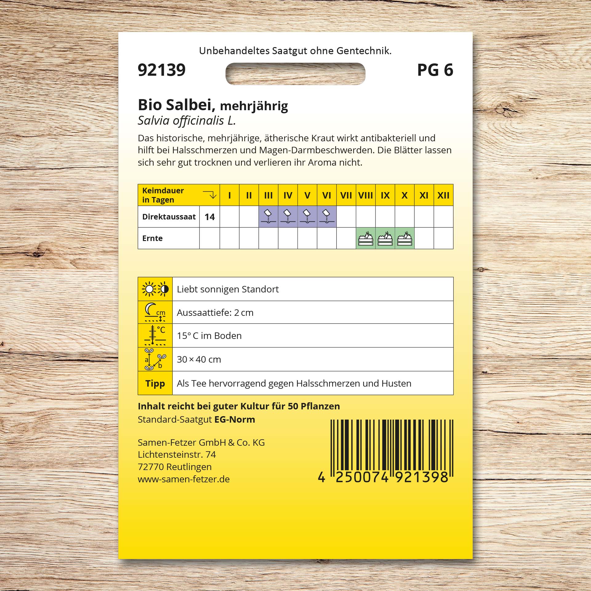 Salbei (Bio) mehrjährig