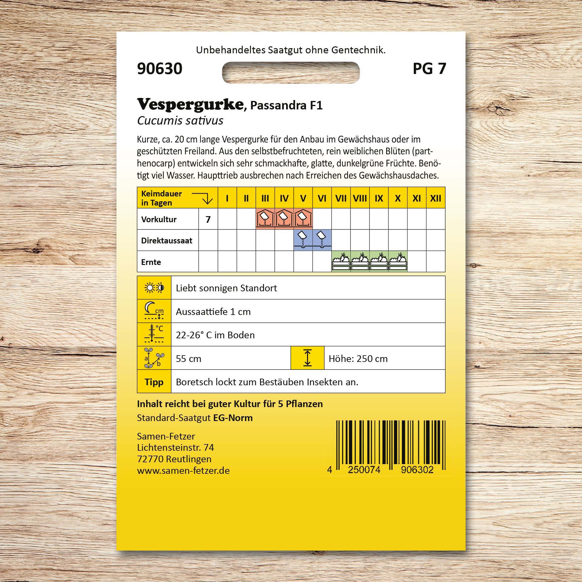 Vespergurken Passandra F1