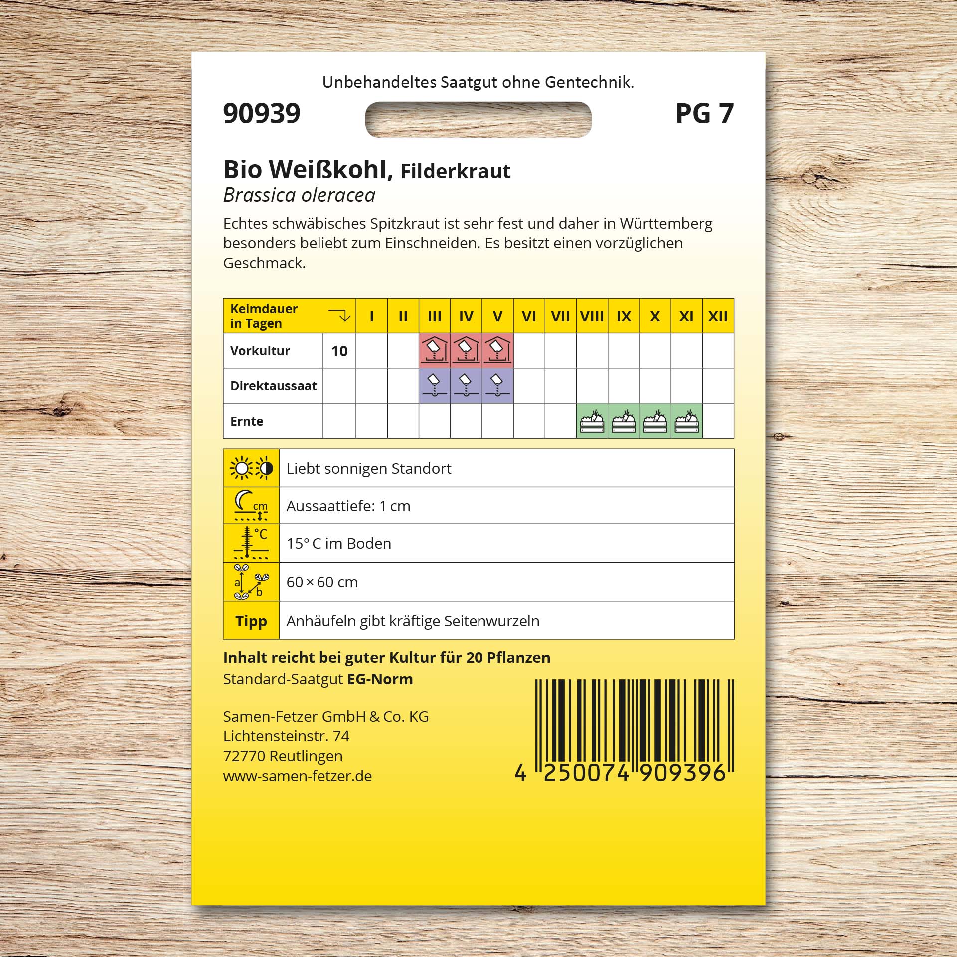 Weißkohl (Bio) Filderkraut
