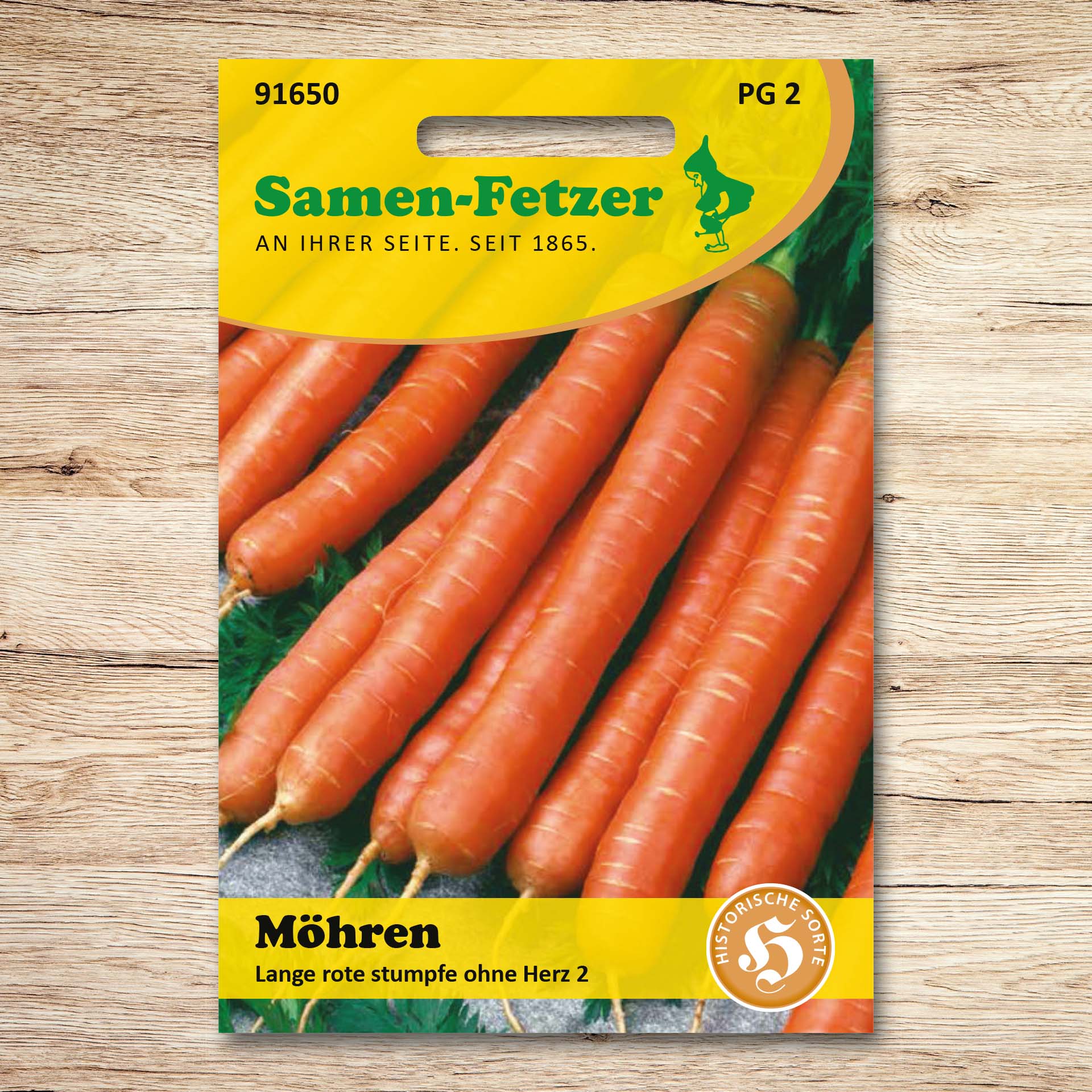 Möhren Lange rote stumpfe o. Herz