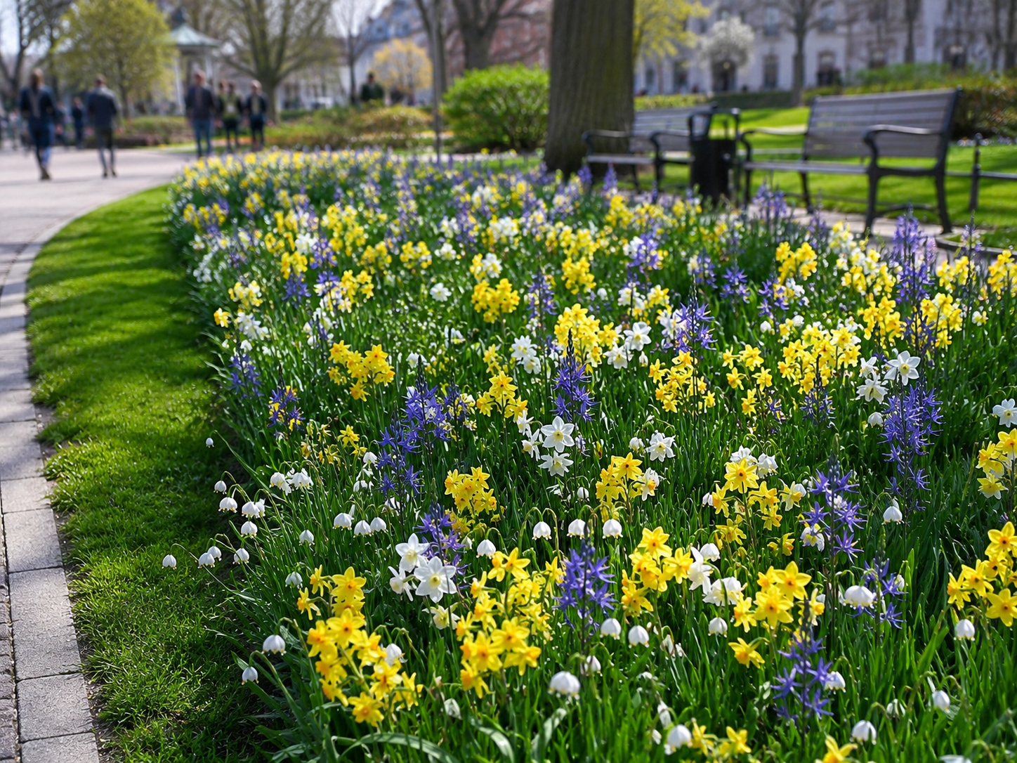 Blumenzwiebel-Mischung Stadtgold Frühling