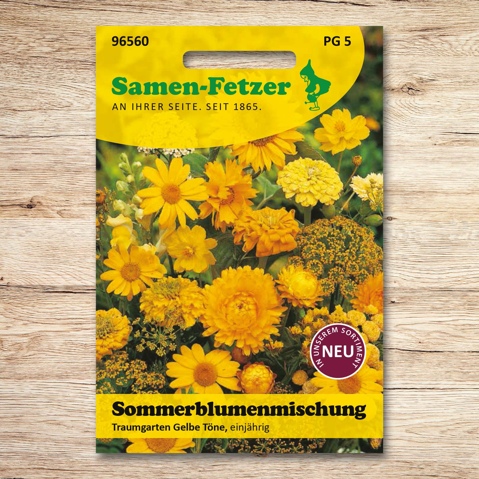 Sommerblumenmischung Traumgarten Gelbe Töne