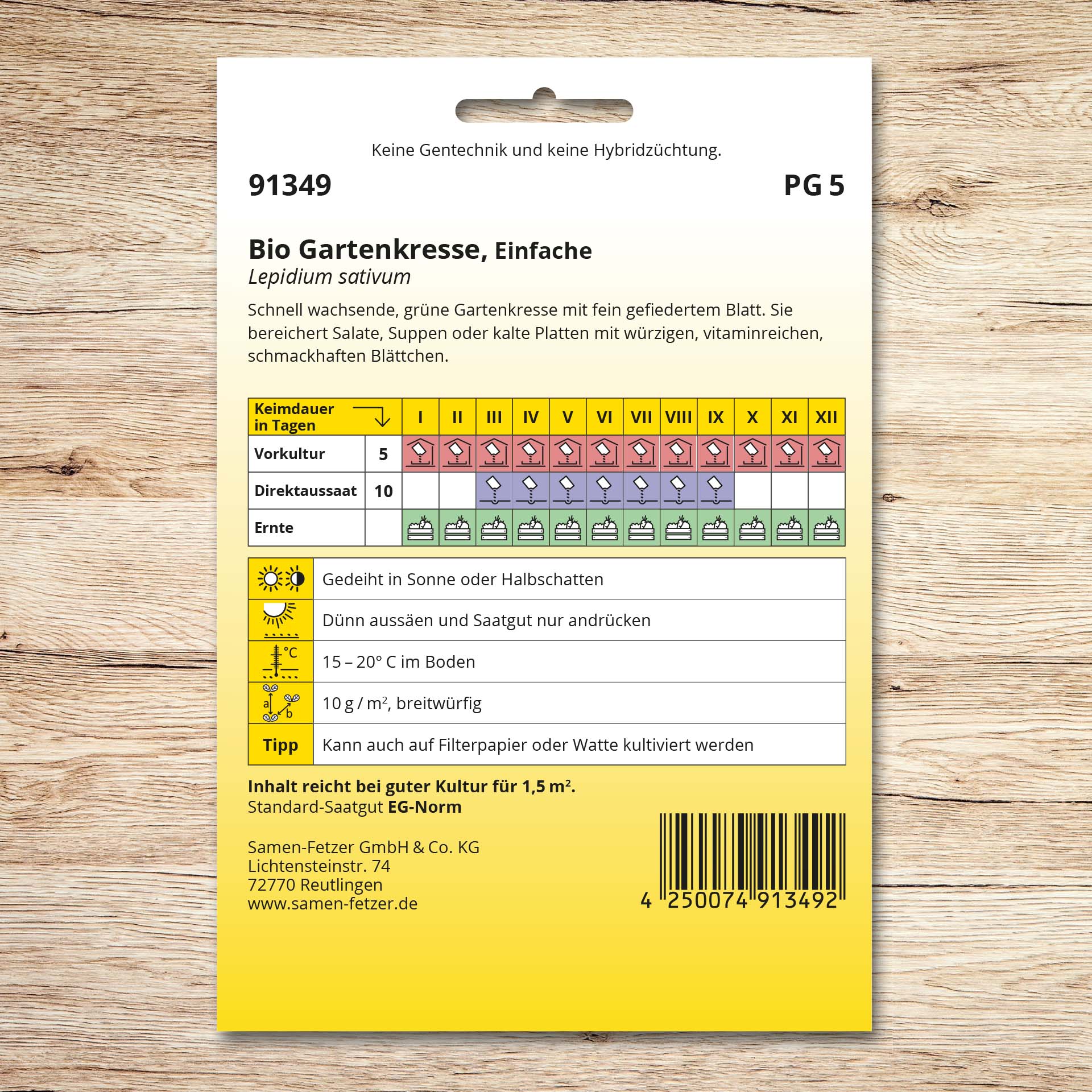 Gartenkresse (Bio) Einfache