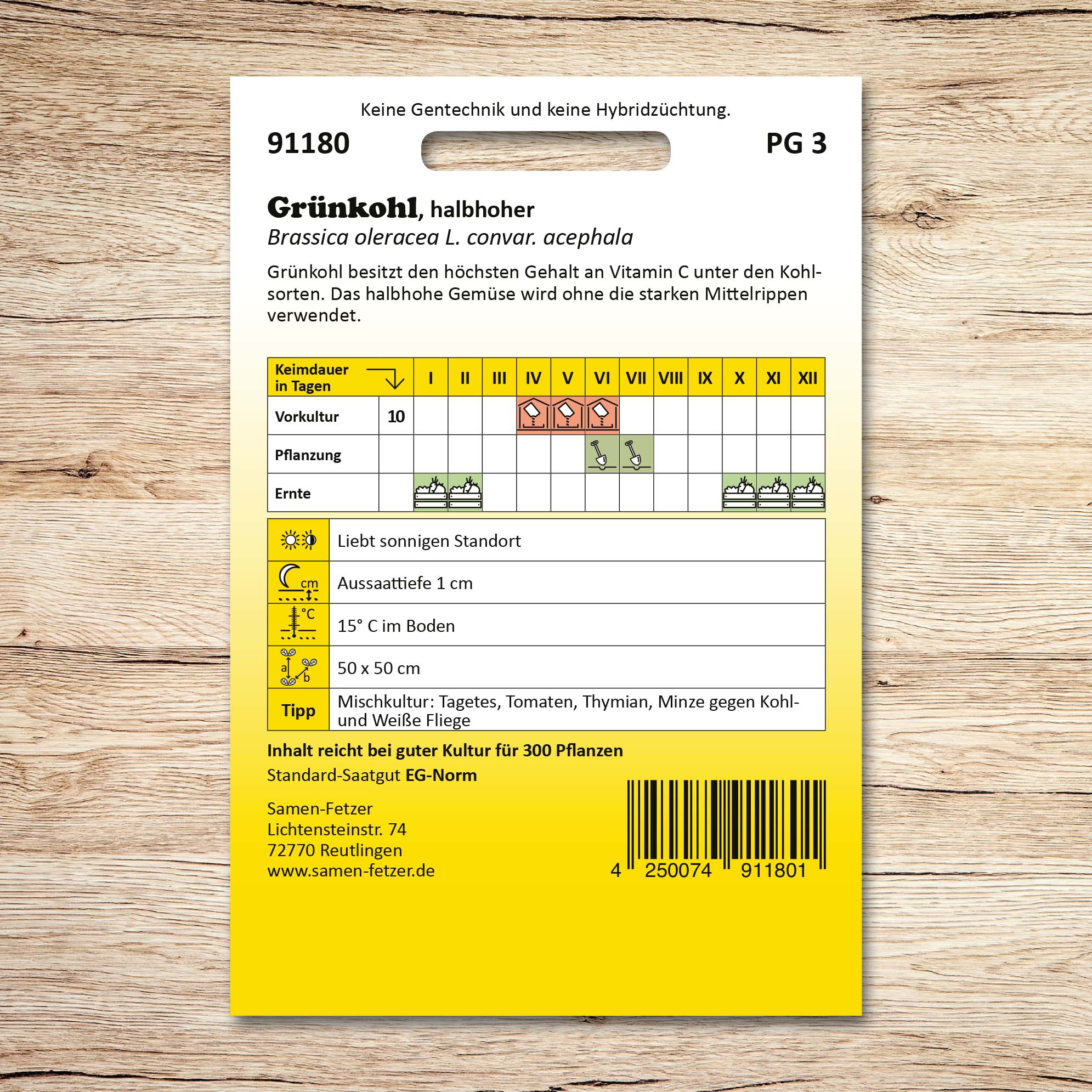 Grünkohl halbhoher