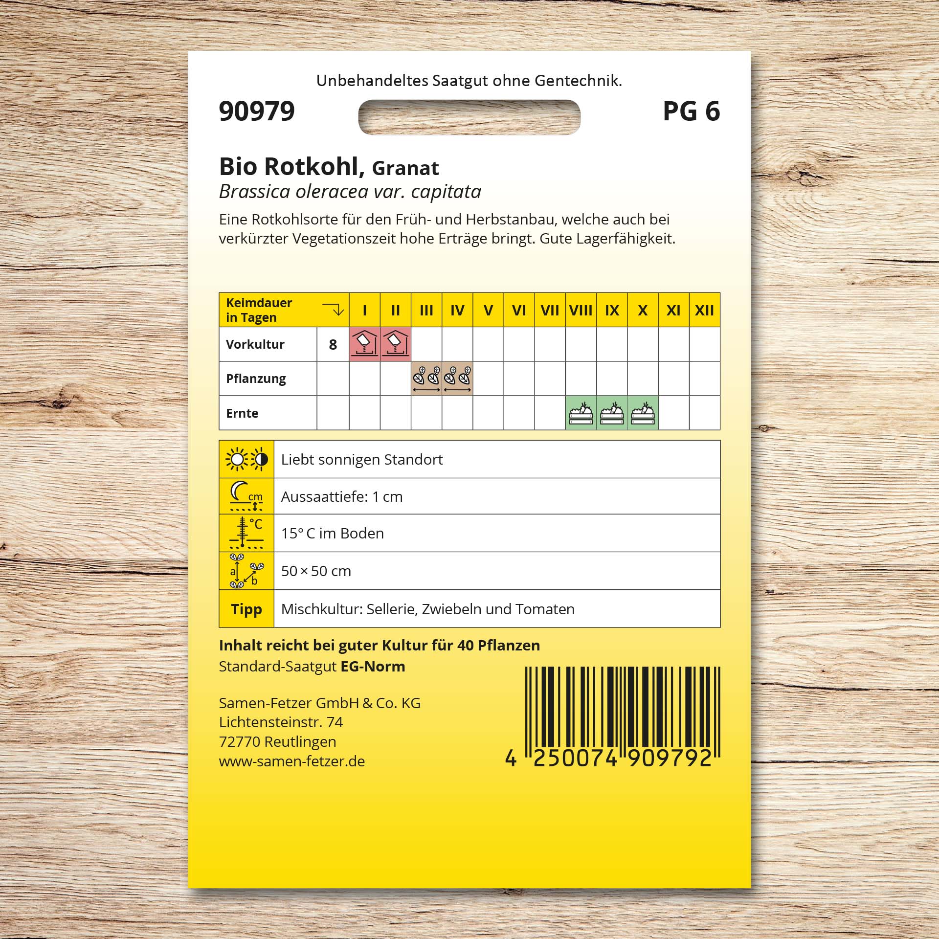Rotkohl (Bio) Granat