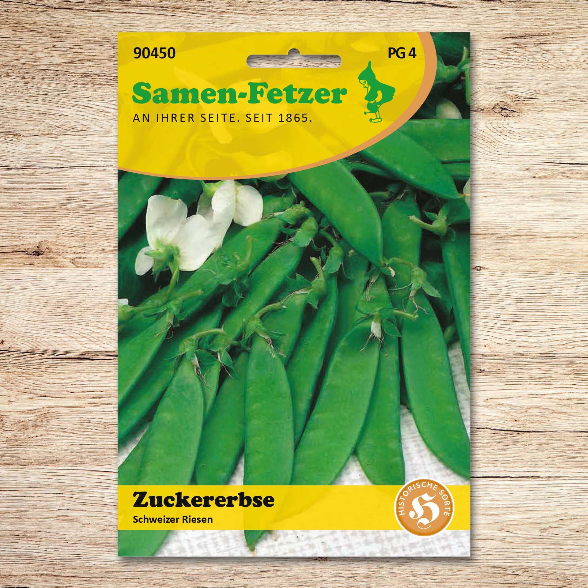 Zuckererbsen Schweizer Riesen