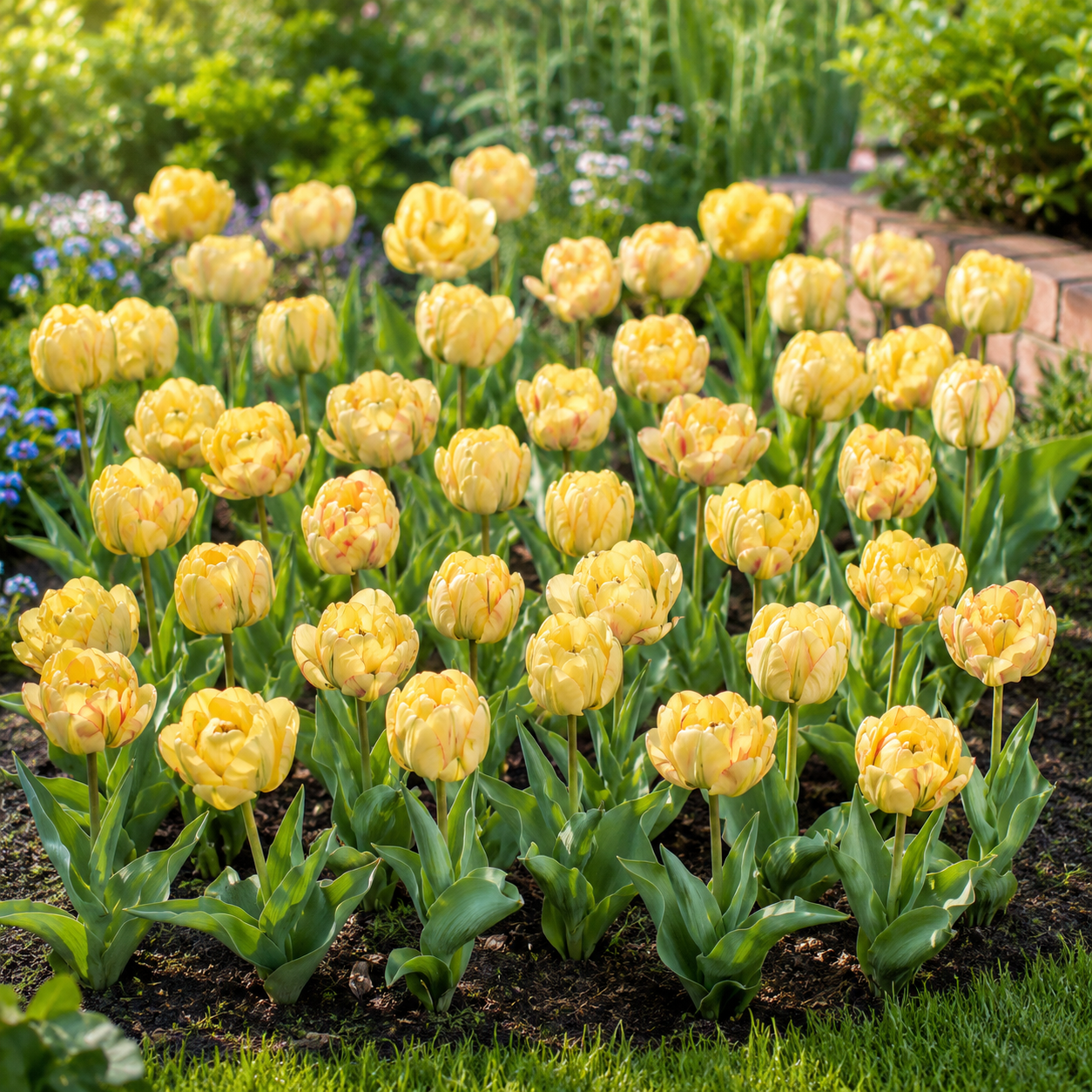 Gefüllte späte Tulpen Akebono