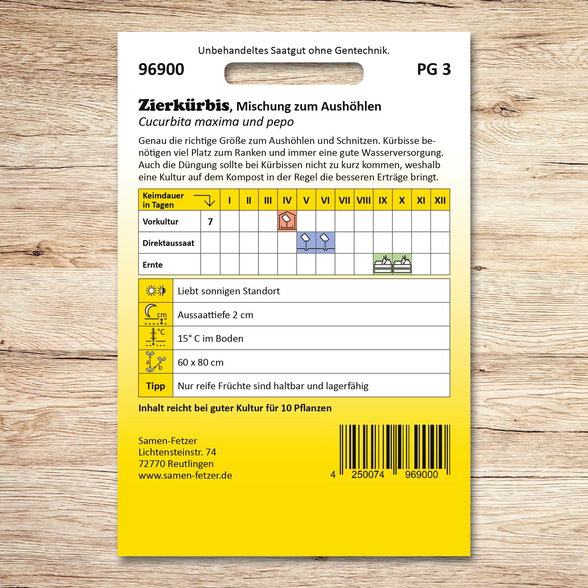 Zierkürbis Mischung zum Aushöhlen