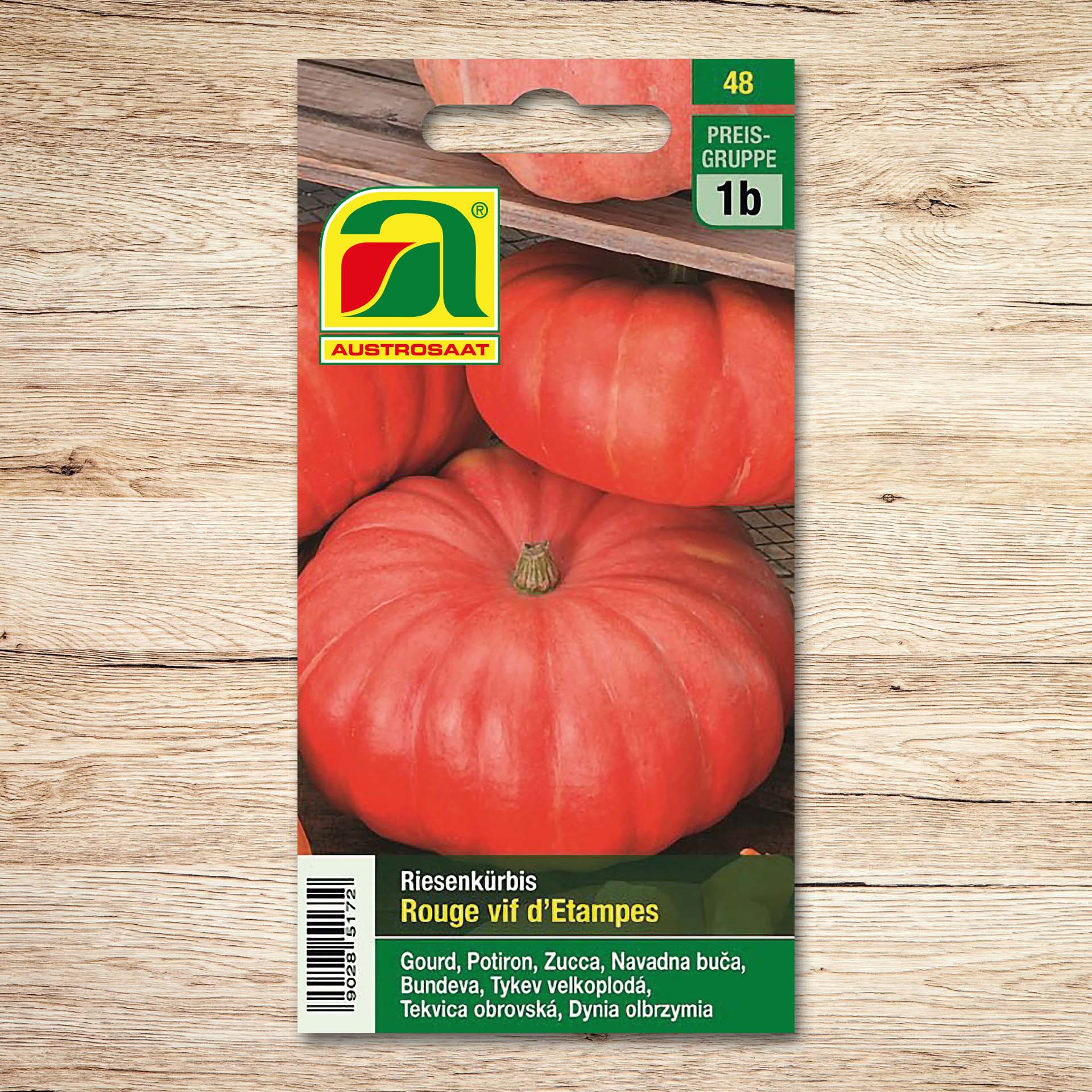 Speisekürbis Rouge vif d'Etampes