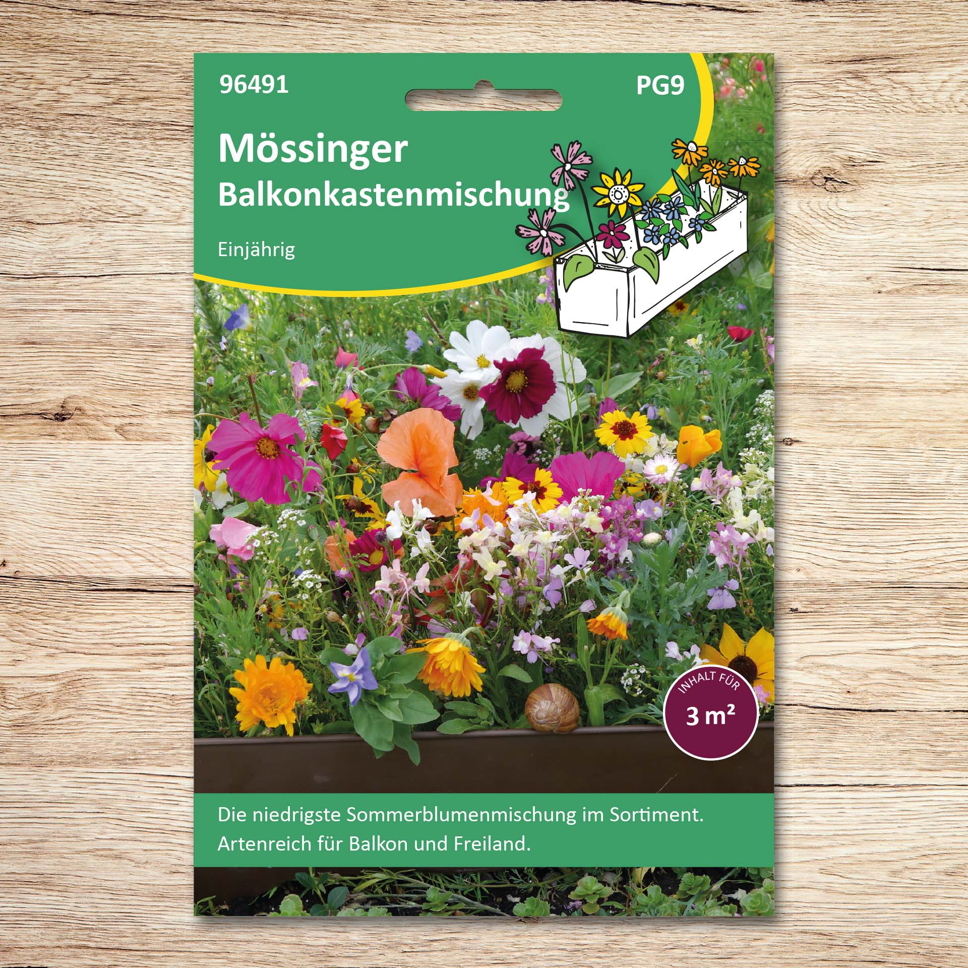 Sommerblumenmischung Mössinger Balkonkastenmischung