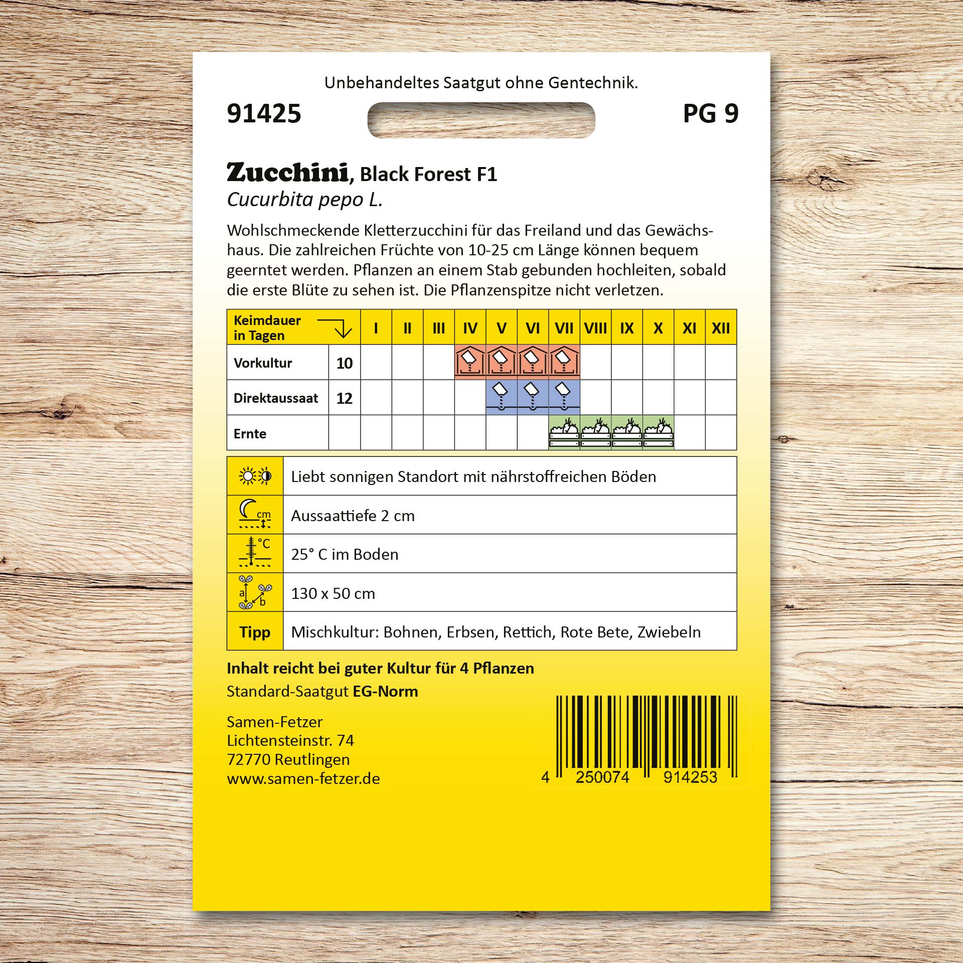 Zucchini Black Forest F1