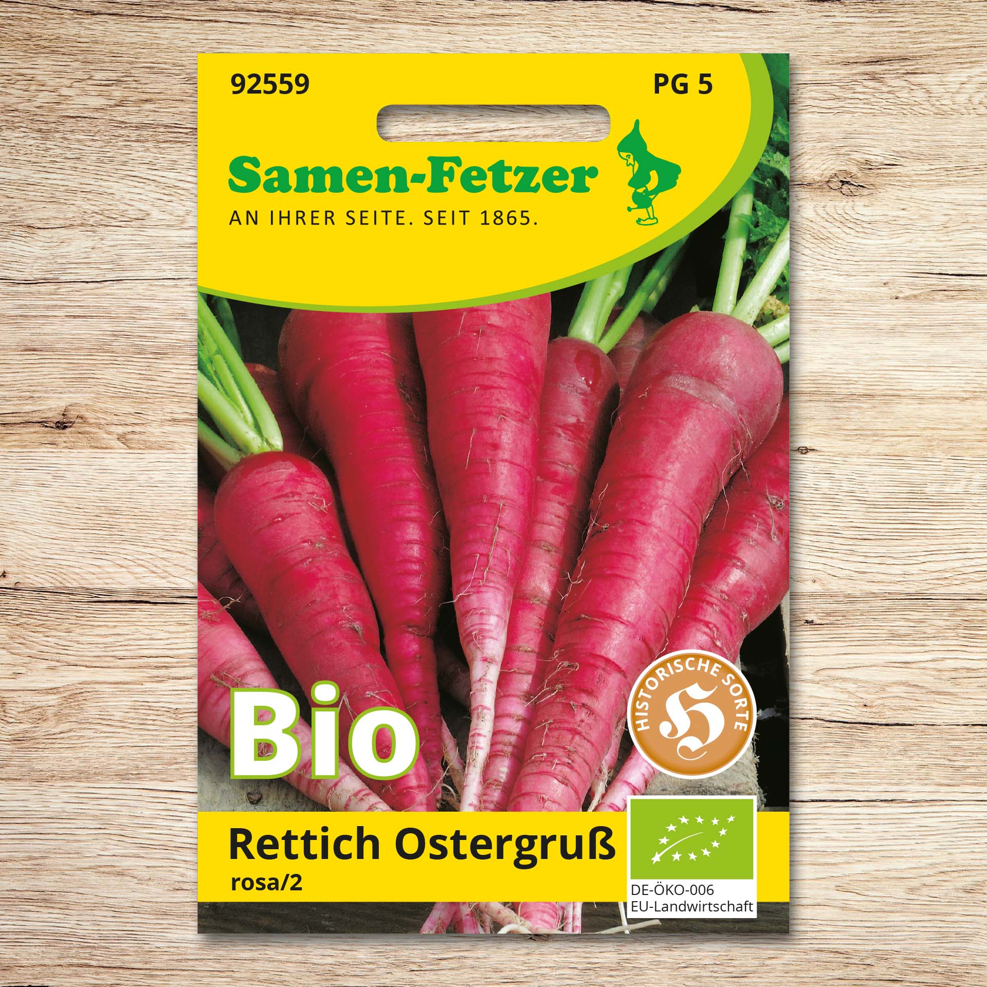 Rettich (Bio) Ostergruß, rosa/2